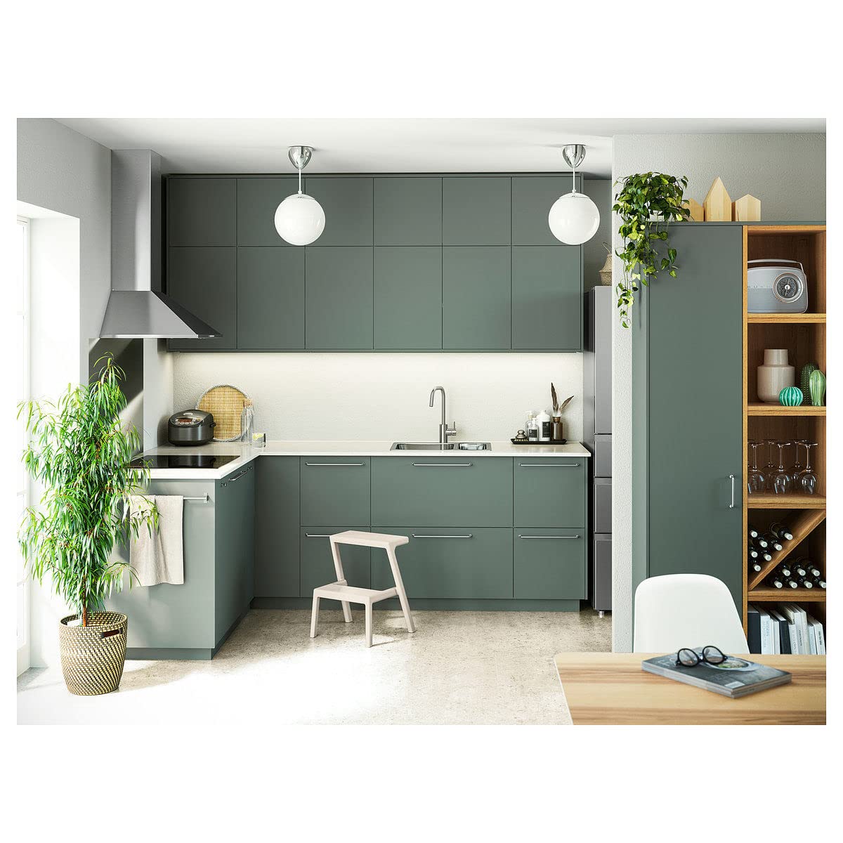 Ikea MÄSTERBY step stool 43x40x50 cm beige : Amazon.co.uk