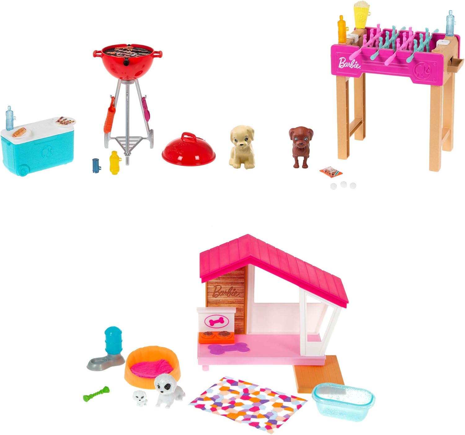 Mattel - Barbie Mini Playset with Pet Assortment