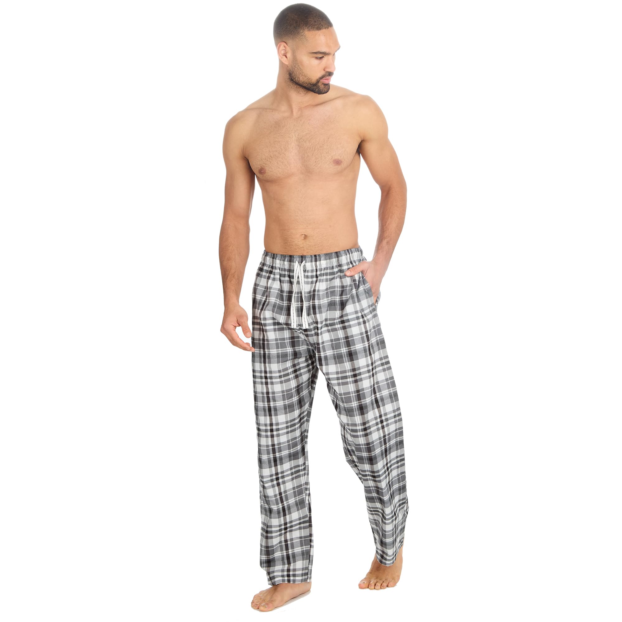 Undercover Mens Woven Check Lounge Pants 31B1907 Grey XL