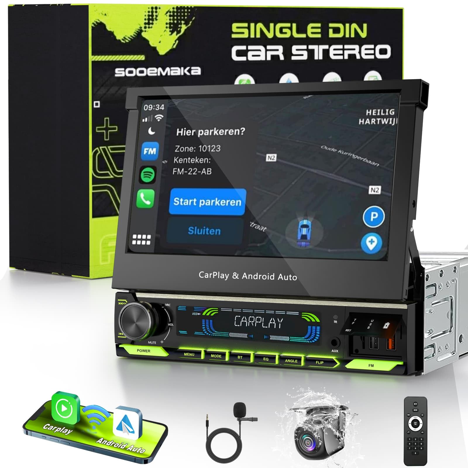 Amazon.com: 【SOOEMAKA】 Single Din Touchscreen Radio with