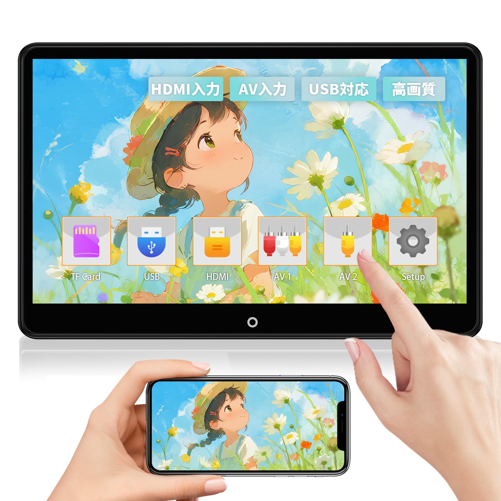 Amazon.co.jp: 【SAKUKA公式】14インチ ヘッドレストモニター 超大画面