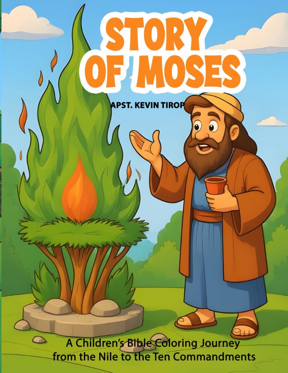 The Story of Moses: A Children’s Bible Coloring Journey from the Nile to the Ten Commandments