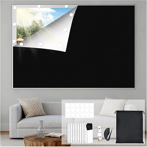 Cortinas opacas para dormitorio, cubierta opaca portátil para ventana, persianas opacas sin taladro, cortinas opacas cortables, para ventanas de