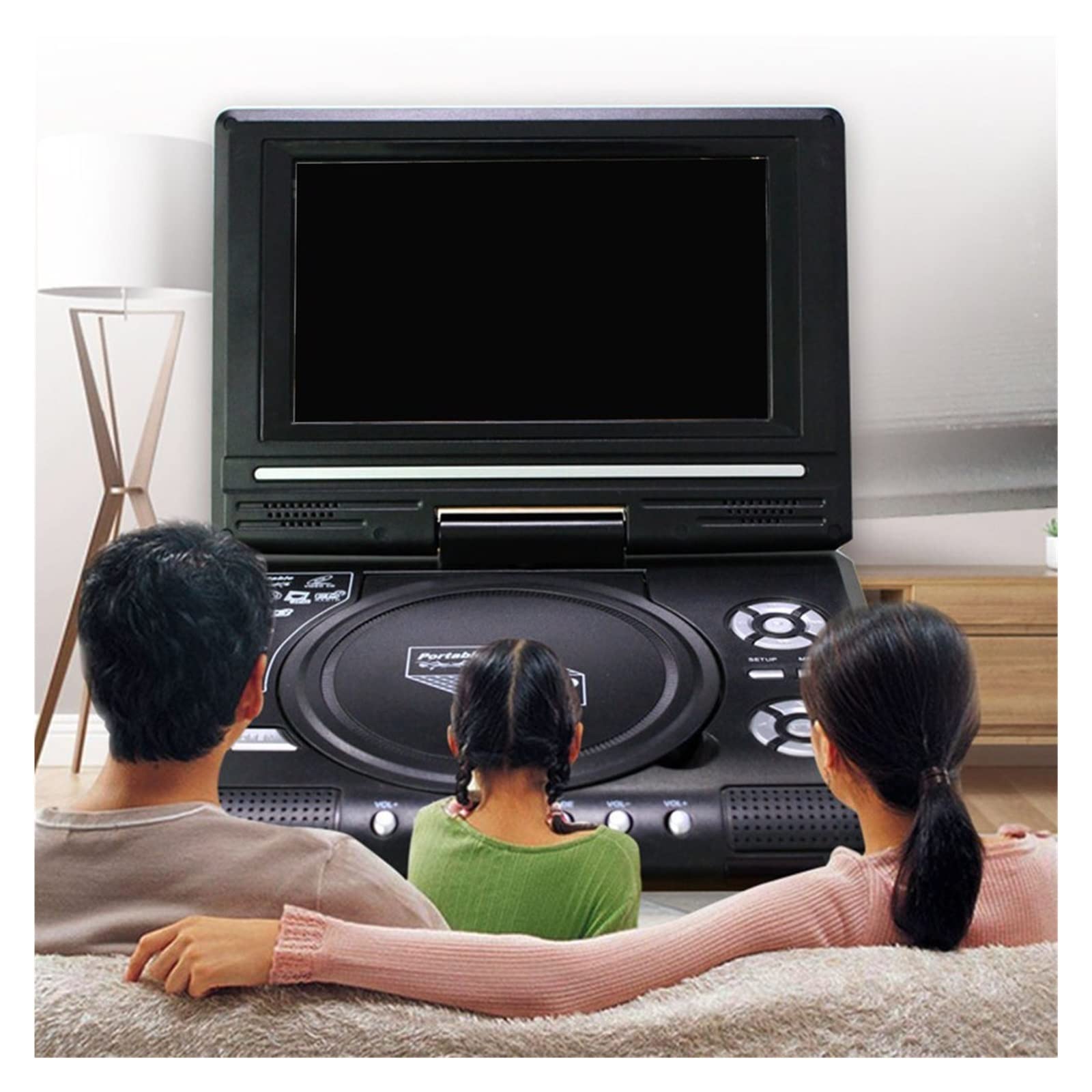 Lettore DVD multimediale automobilistico schermo da 7,8 pollici VCD portatile ad alta definizione Mp3 USB con TV/FM per auto e bambini