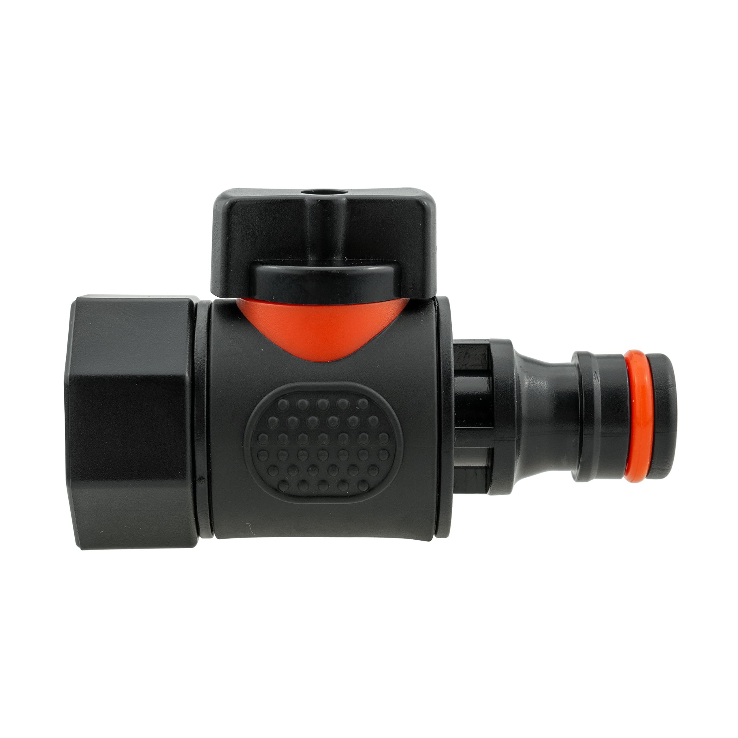 Cost Wise Men's Orange/Black Garden Watering Hose/Irrgation Flow Control Valve -Feclick-Lock/Thread (Fe Thread- Click-Lock)