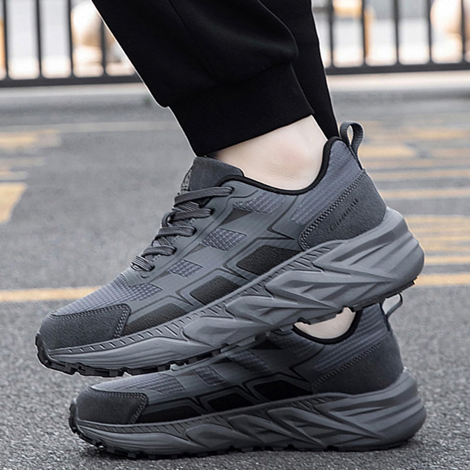 Sportschuhe Mit Schnürsenkel Wanderschuhe Herren Breit Sneaker Leichte