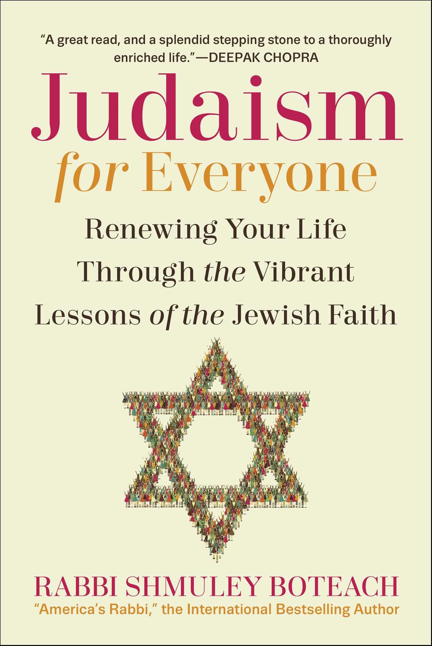 Judaism for Everyone: Renewing Your Life Through the Vibrant Lessons of the Jewish Faith [Hardcover] Boteach, Shmuley