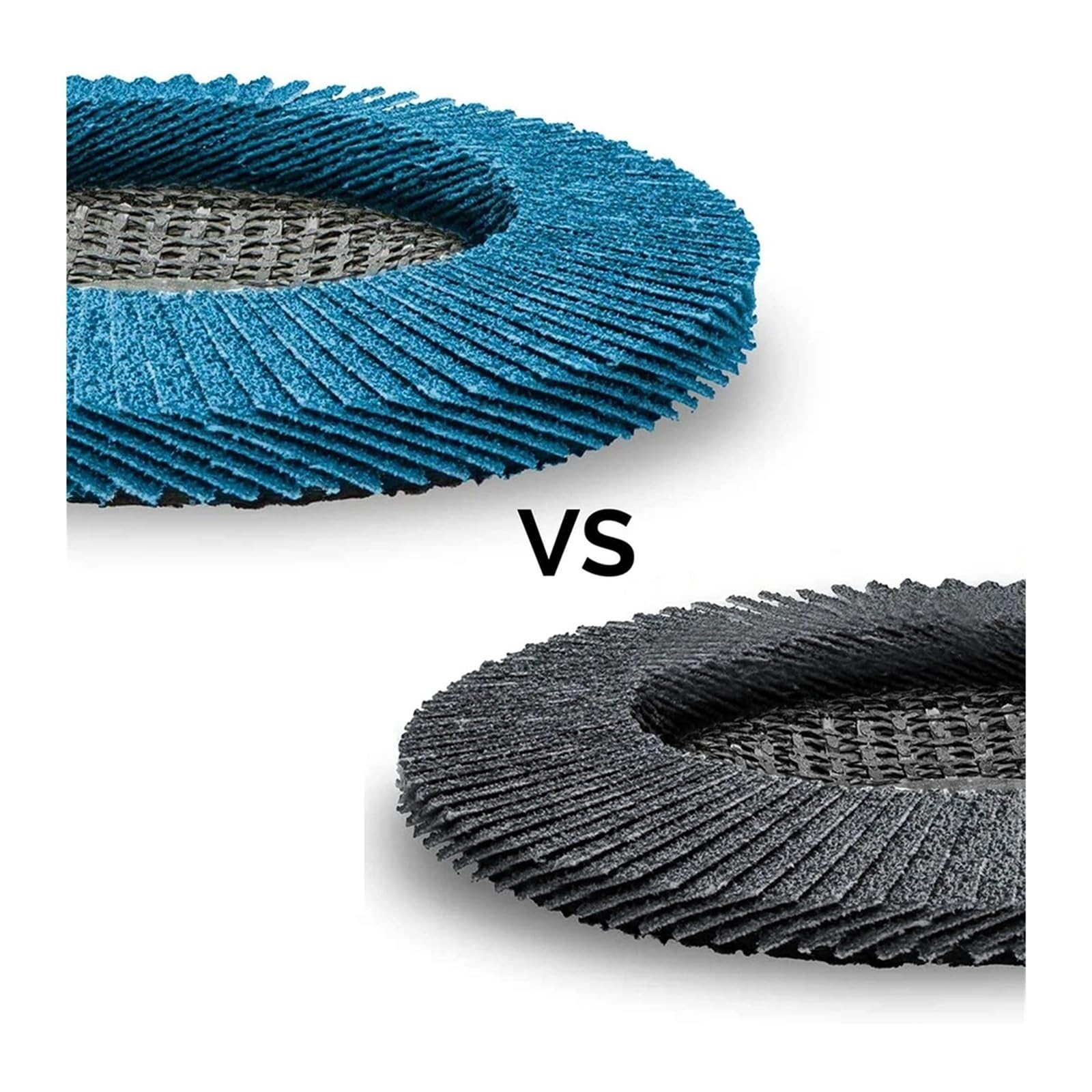 Dischi abrasivi, Dischi lamellari in zirconio for lucidatura 115 mm grana 40-120 Blu(Grit 120,2pc)