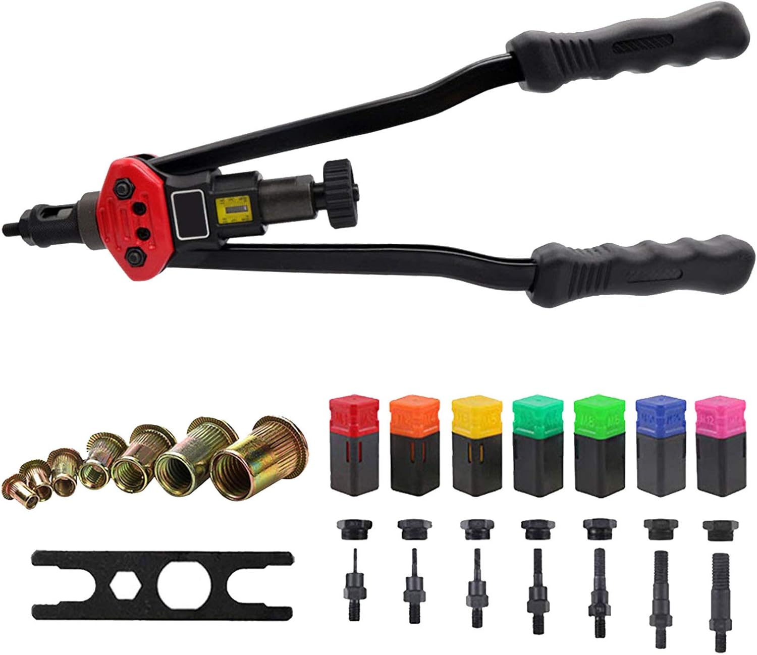 16'' Riveter Gun, Heavy Duty Hand Rivet Nut Gun, Hand Blind Rivet Nut