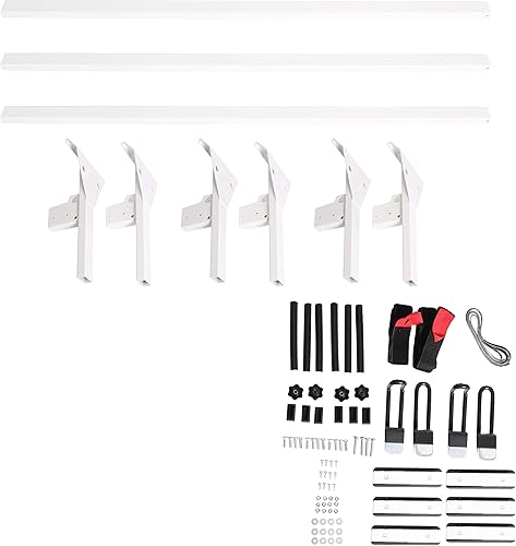 Miniatura 3 de HECASA Barras de techo compatibles con Chevy Chevrolet Express 1996-2023 de tamaño completo 750 libras portaequipajes de techo de 59 pulgadas Van 3