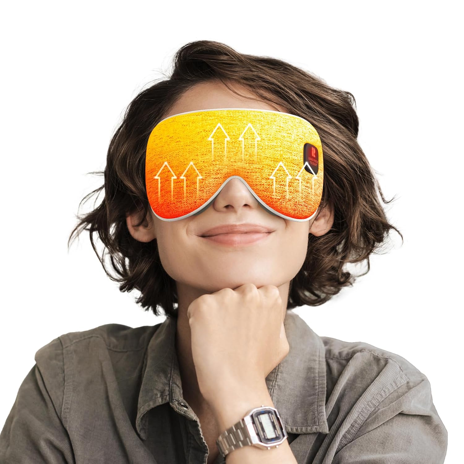 Rythboom 2025 Upgrade Heated Eye Mask Cordless Warm Compresses for Dry Eyes 3 Heat Levels Graphene Material 15
