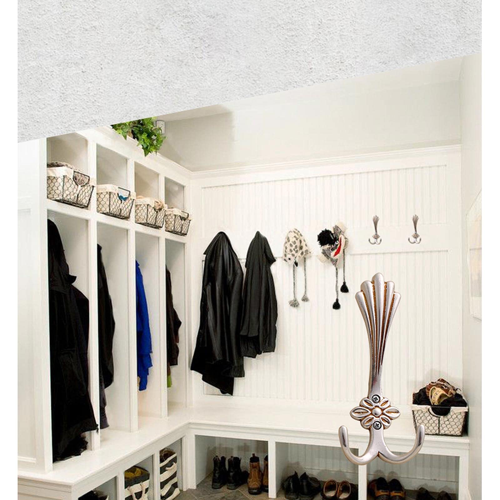 20X Vintage Cappotto Ganci Da Parete Ghisa Antico Porta Vestiti Per - Foto 9