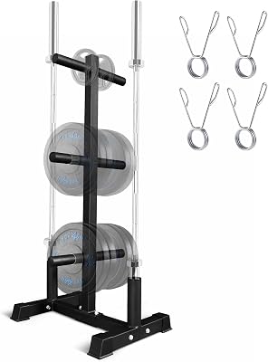 Plate Tree with 4 Barbell Holders
