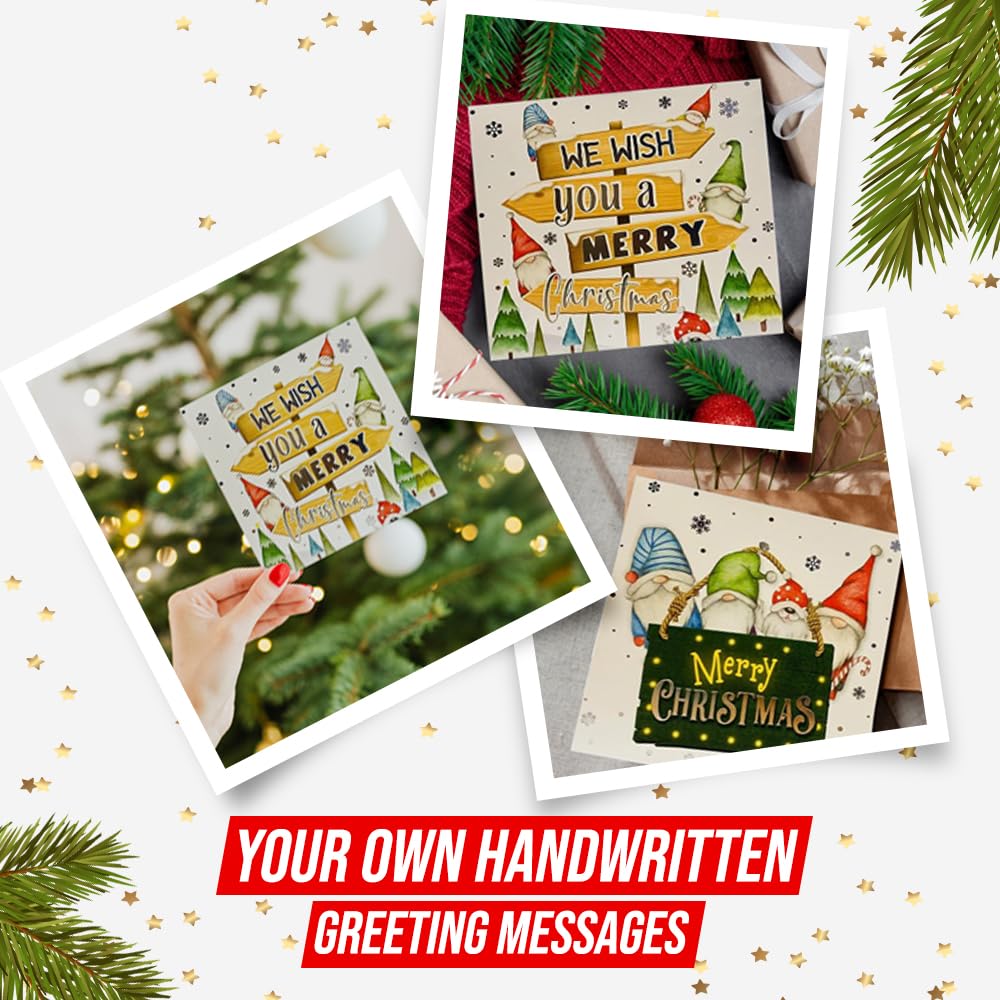 36 Christmas Greeting Card Assortment With Envelopes & Stickers, Merry Christmas - View #7