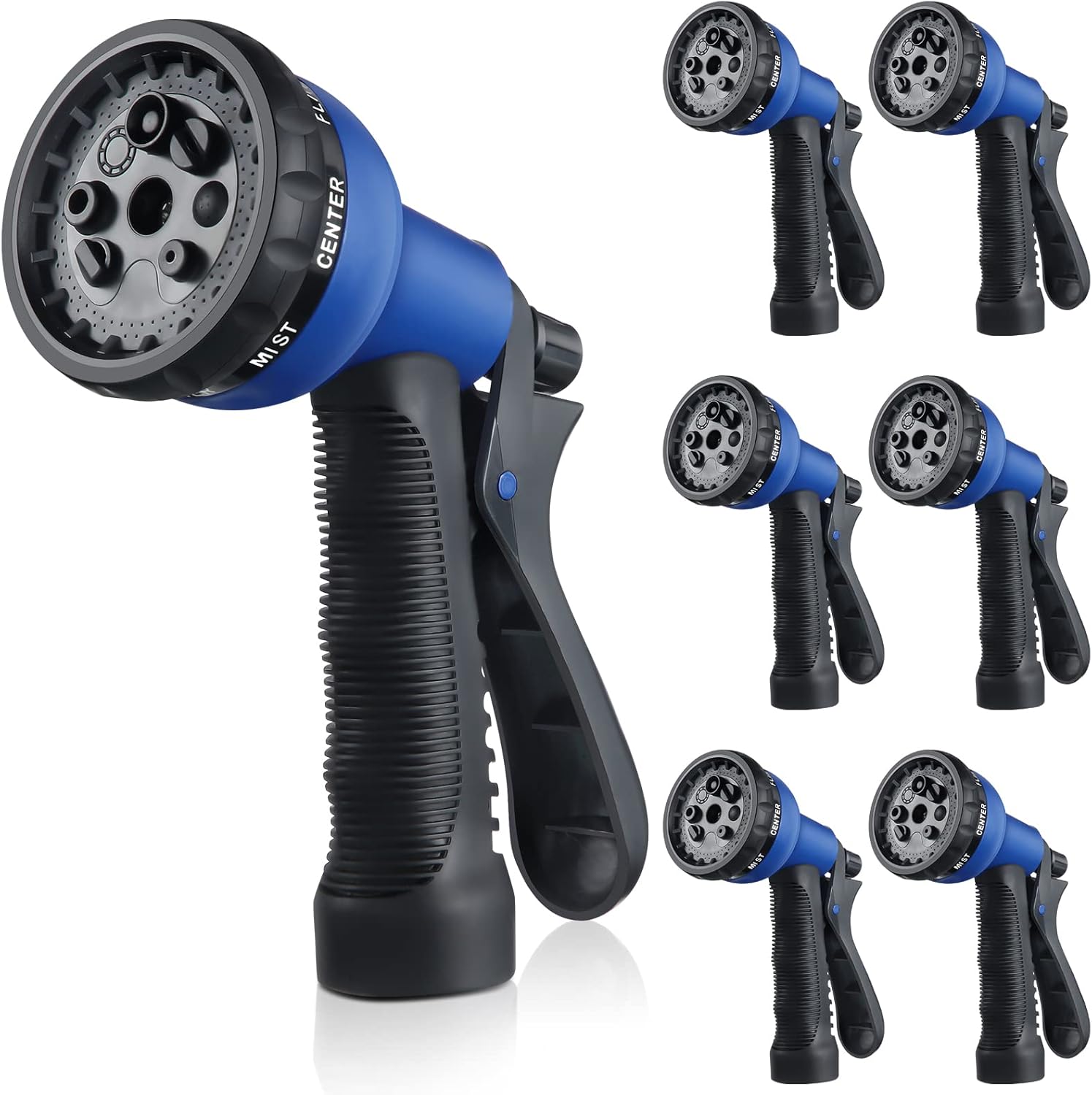 6 Pieces Garden Hose Nozzle Sprayer ABS Water Hose Spray Nozzle Garden Sprayer Hose