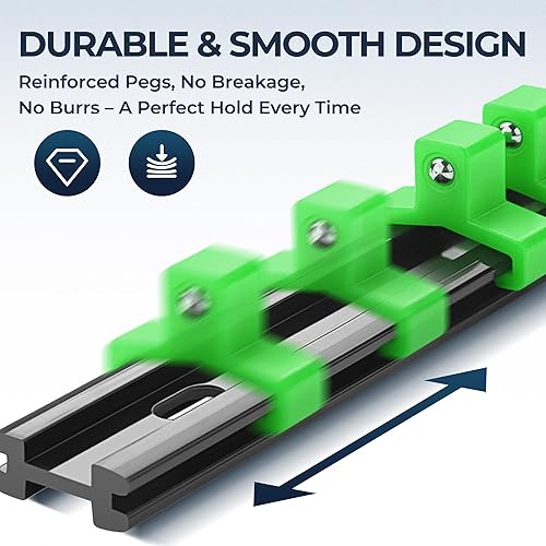 Miniatura 3 de Juego de 9 organizadores de enchufes 14 pulgadas x 48 clips, 38 pulgadas x 45 clips, 12 pulgadas x 36 clips, soporte de enchufe de ABS resistente,