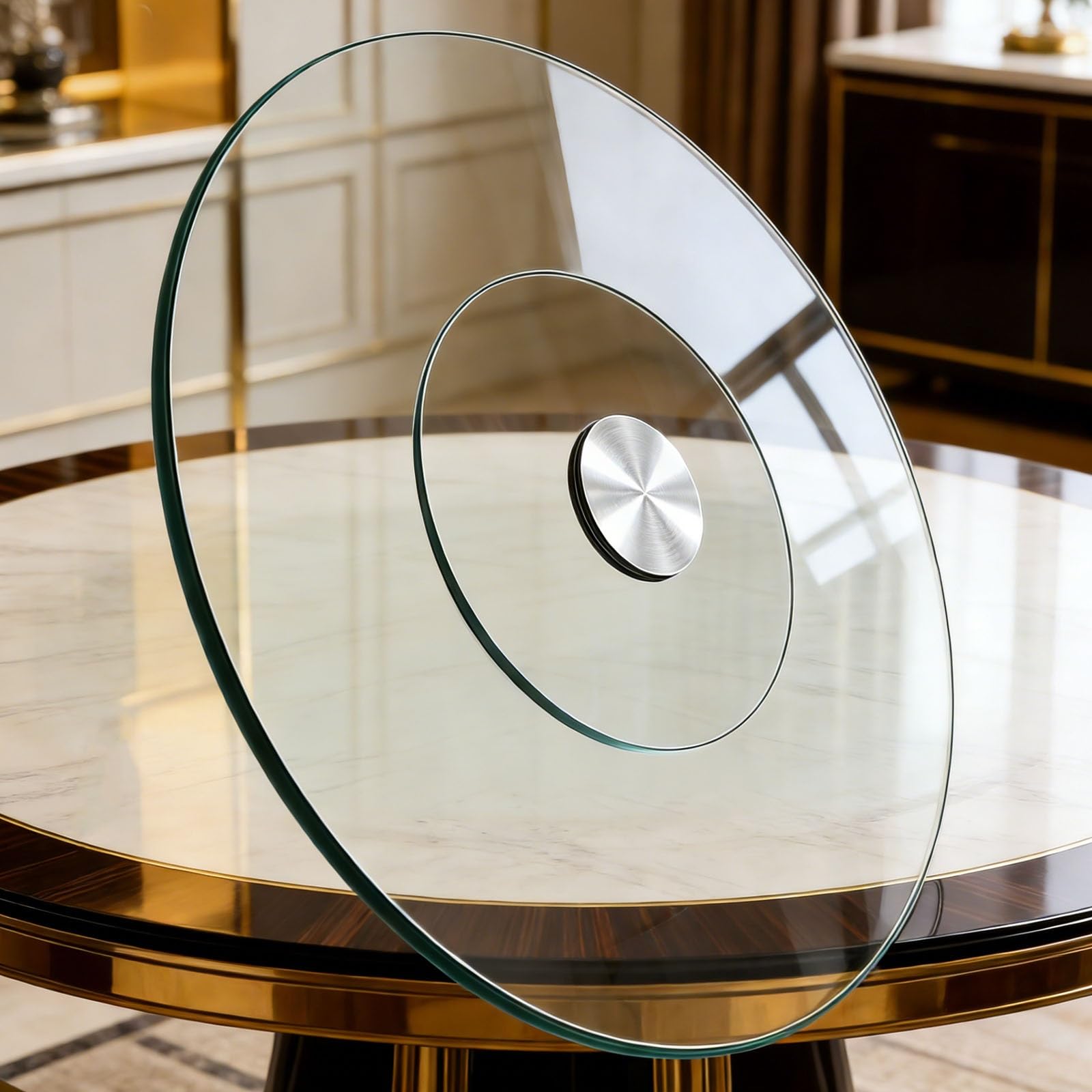Lazy Susan, organizer per giradischi, piatto rotante per uso domestico, ristoranti, feste, matrimoni, eventi