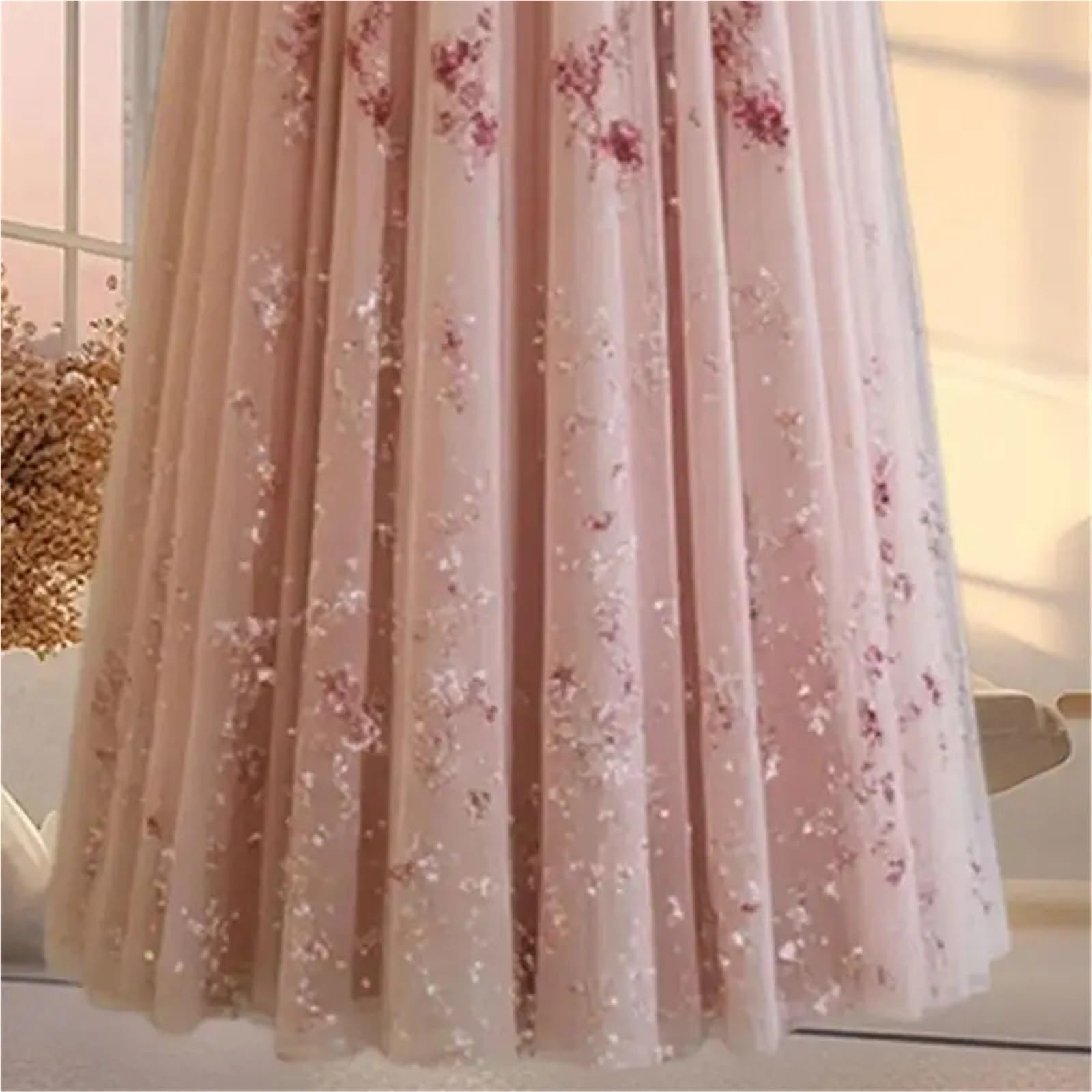 Gonna Lunga Estiva con Stampa Floreale da Donna, a Vita Alta, Elegante, Patchwork, Ampia Gonna a Ruota, Pieghe Vintage per Donna