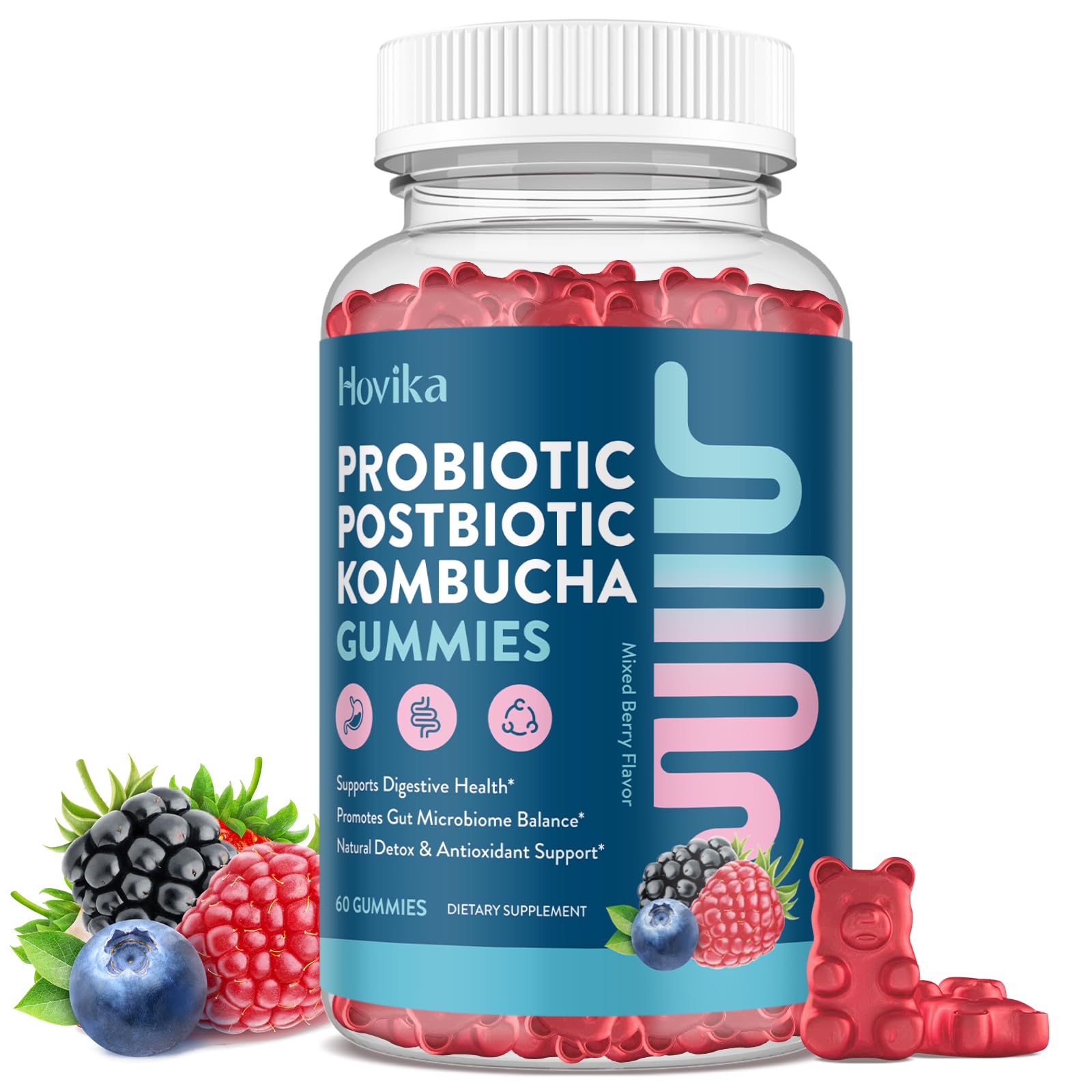 ダイエットサプリ FASHION BODY KOMBUCHA & DIETARY FIBER Amazon.com: Probiotic Kombucha Gummies for Digestive Health