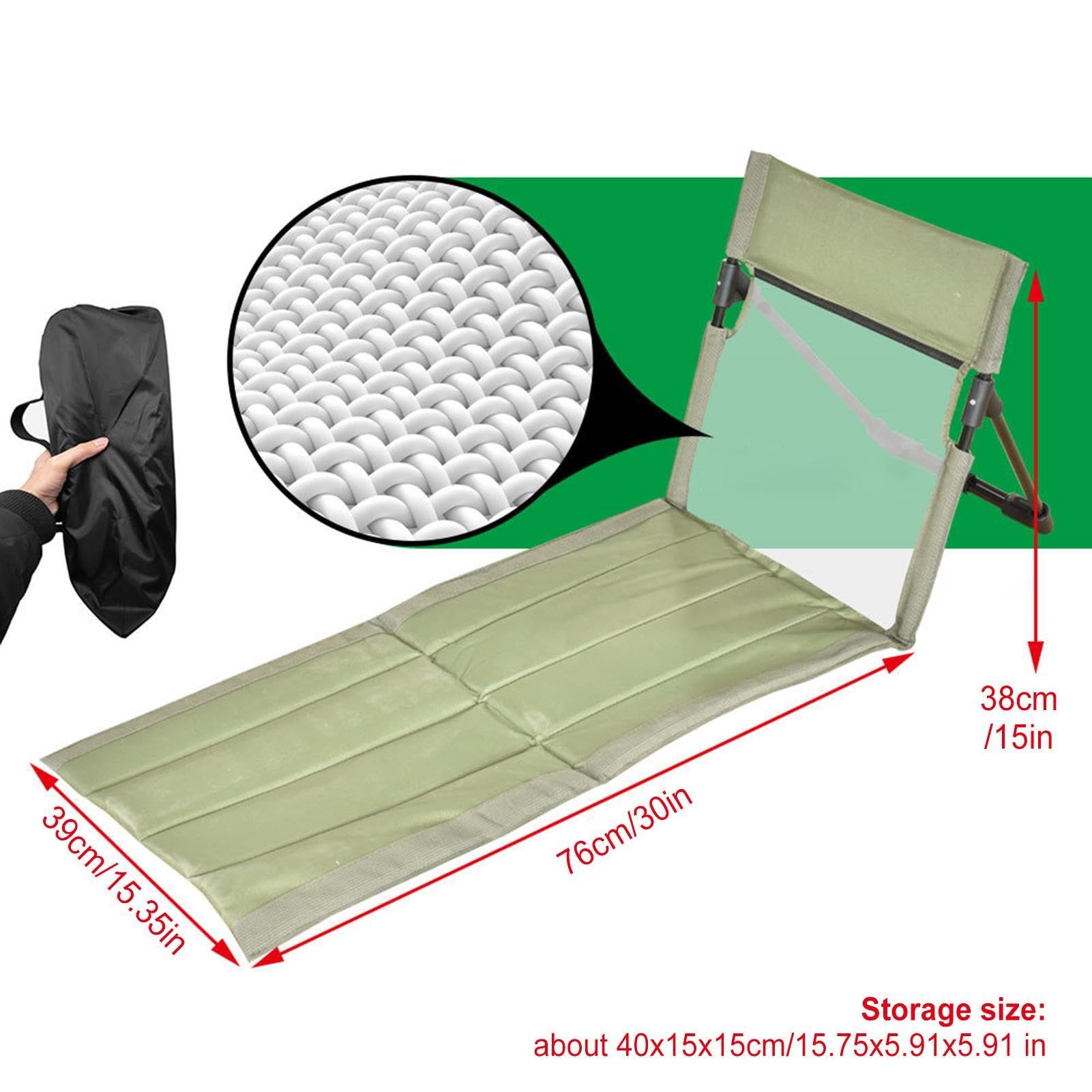Genérico Chaise longue de plage repose-pieds pliable pour piscine | Chaises de piscine respirantes pour adultes, enfants, camping, pique-nique, pelouse, jardin, voyages, vacances