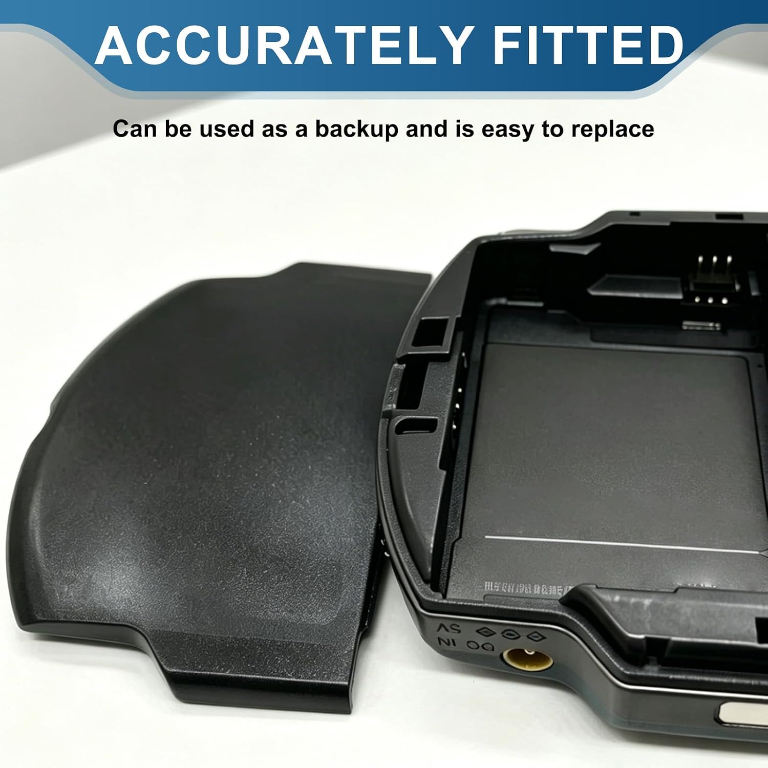 Battery Cover Compatible with PSP 3000 3001 2000 2001 Console, Replacement PSP 3000 Battery Cover Protective Back Door Case