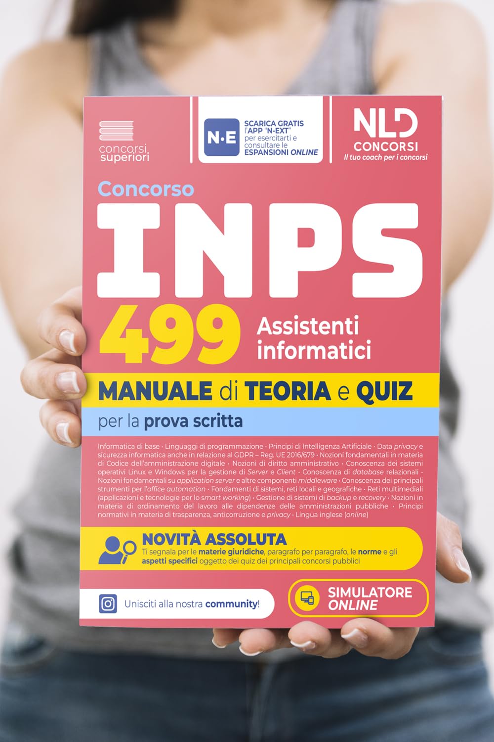 Concorso INPS 499 Assistenti Informatici Manuale di teoria e quiz per la prova scritta Nuova edizione
