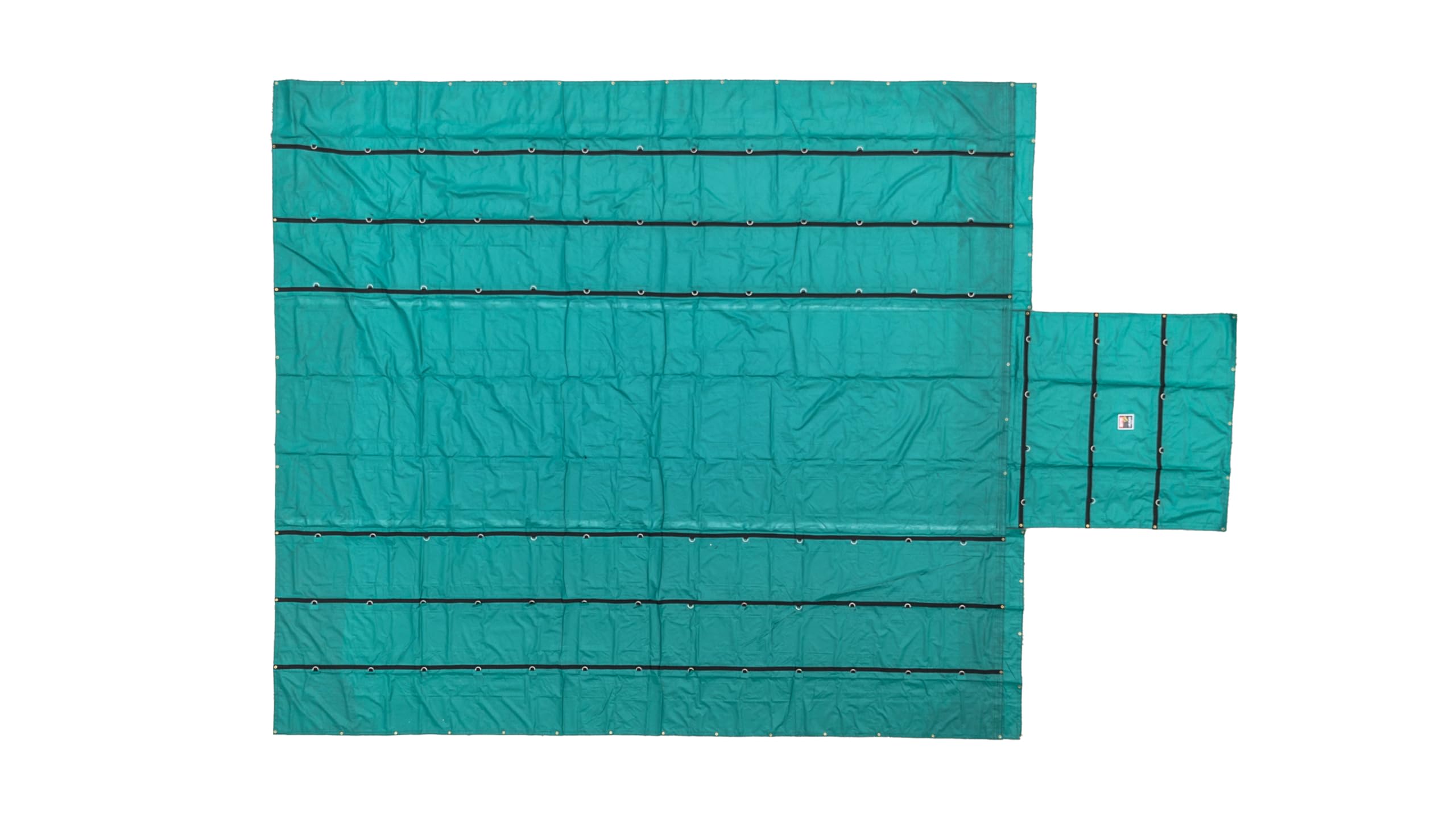 Mytee Products (2 Pack) Trucking Flatbed Trailer Tarps Heavy Duty 18oz Lumber Tarp 24x27 (8' Drop) - Green