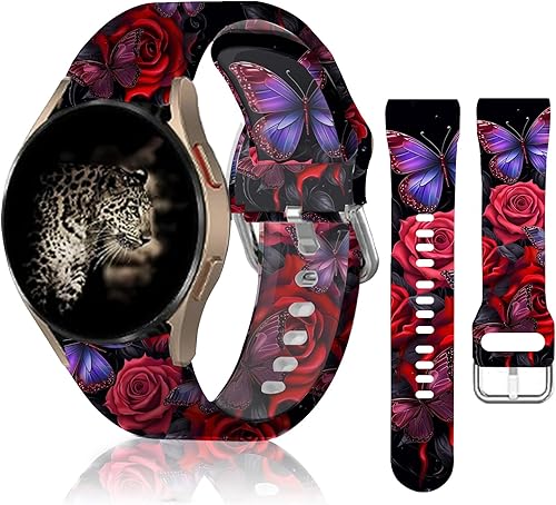 Correas deportivas de silicona de 0.787 in compatibles con Samsung Galaxy Watch 6Watch 5Galaxy Watch 4 1.575 in 1.732 inClassic 1.654 in 1.811