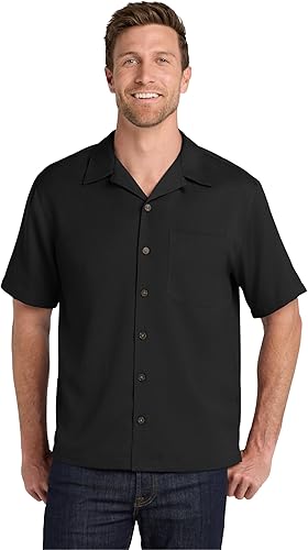 Port Authority Camisa de campamento de fácil cuidado