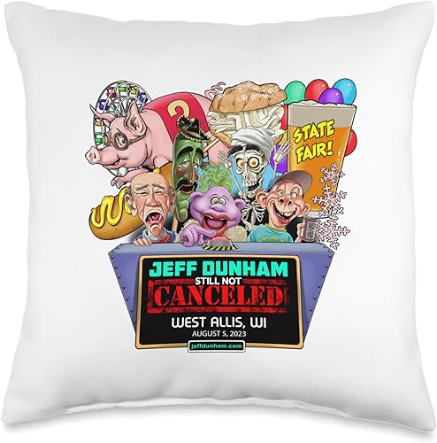 Miniatura 5 de JEFF DUNHAM West Allis, WI (2023) - Almohada de 18 x 18 pulgadas, multicolor