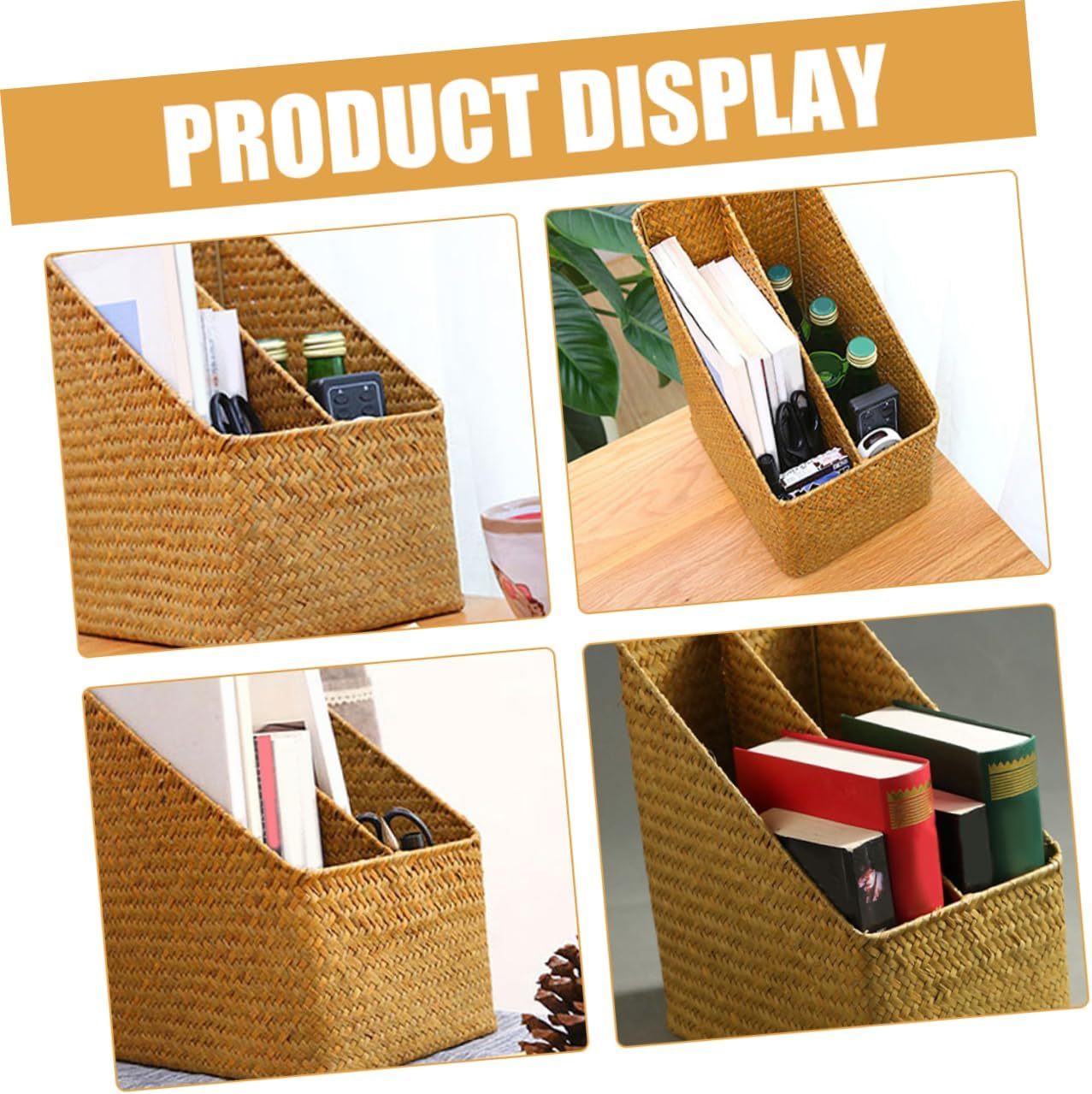 Mobestech Office Storage Basket Baskets for Documents Magazine Holder and Rack Book Organizer Craft Organizers and Storage