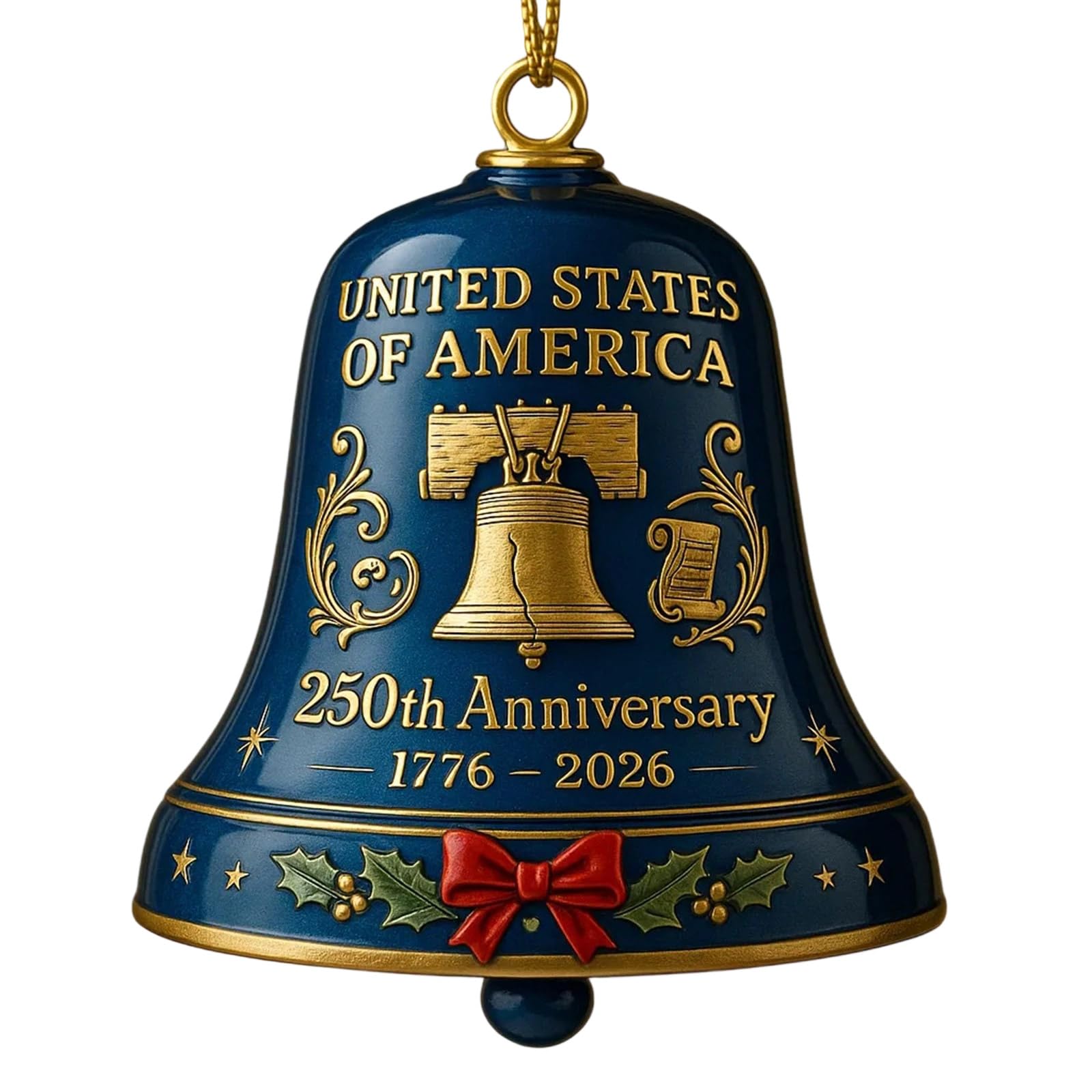 Xjdzineq Patriotic 1776-2026 US 250th Anniversary Bells, Christmas Ornaments & Commemorative Hanging Decor Commemorative Guarder Doorbell