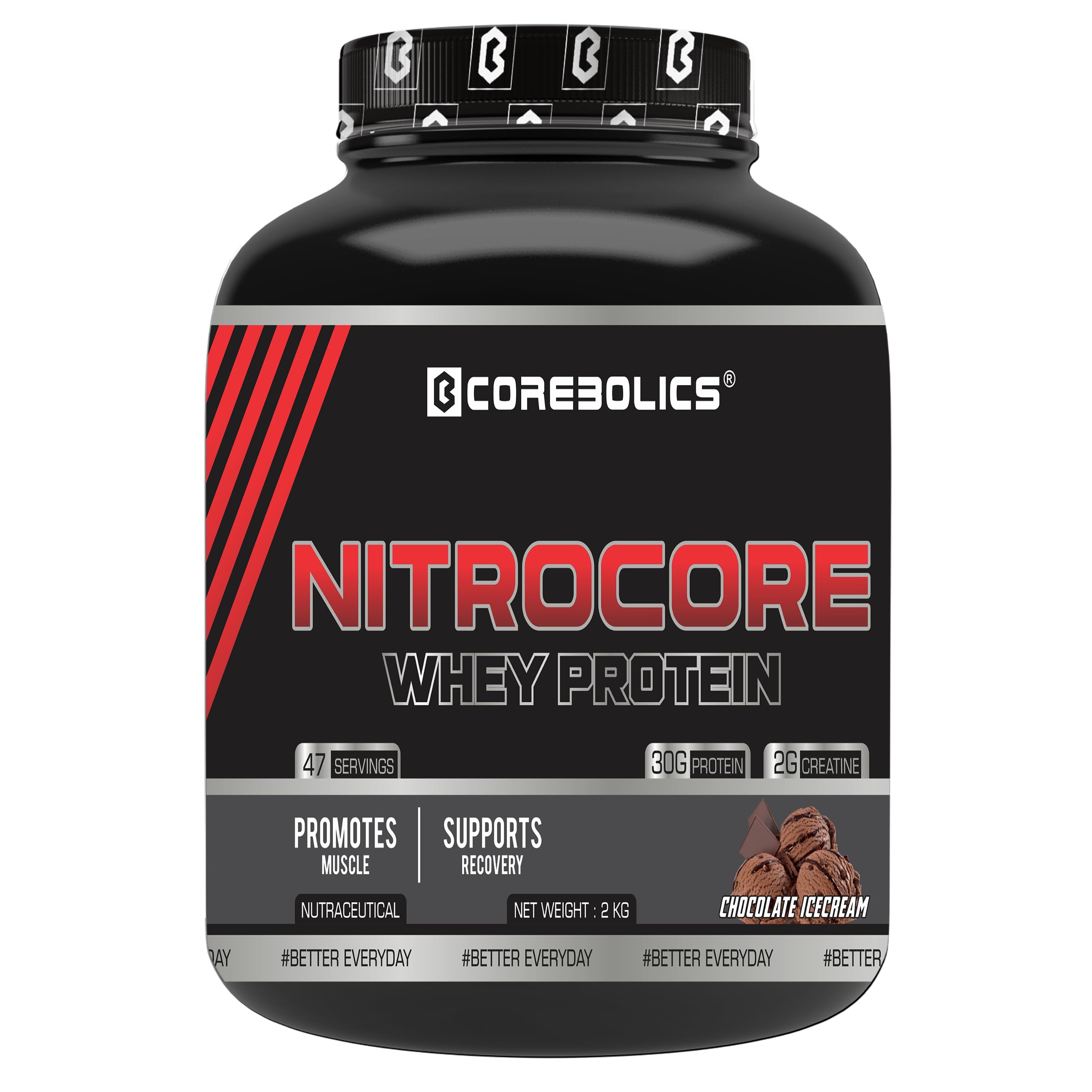 Corebolics Nitrocore Whey Protein |2kg| (Chocolate ice-cream)