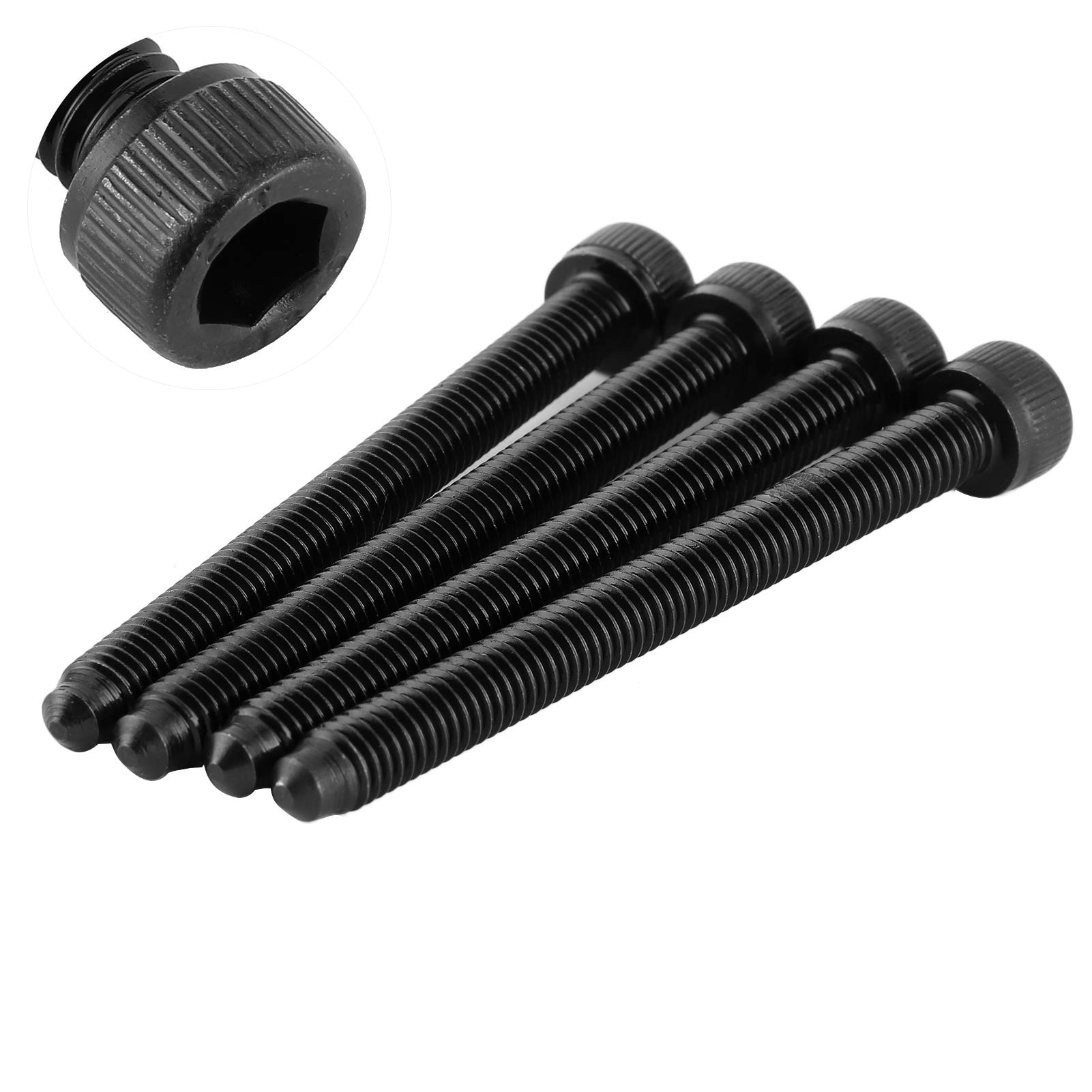 Set di 4 Bulloni Iniettori M6x64 di Ricambio in Ferro per Motore ARL ADT ATD ASZ BLS, OEM: 038103385A
