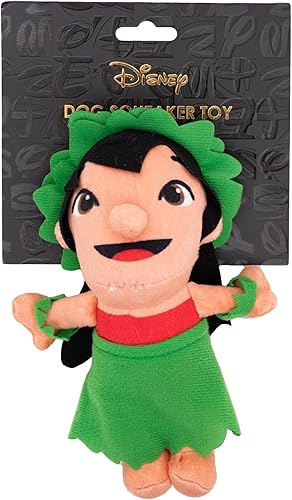 Vista 7 de Buckle-Down Juguete para perros de Disney, Lilo y Stitch Angel sonriente de cuerpo completo, juguete para mascotas, peluche