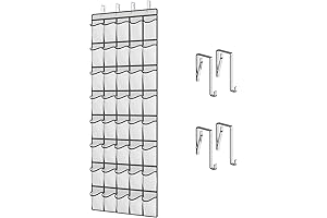 Fixwal Over The Door Shoe Organizer - Keep Entryway Tidy and Shoes Off The Floor