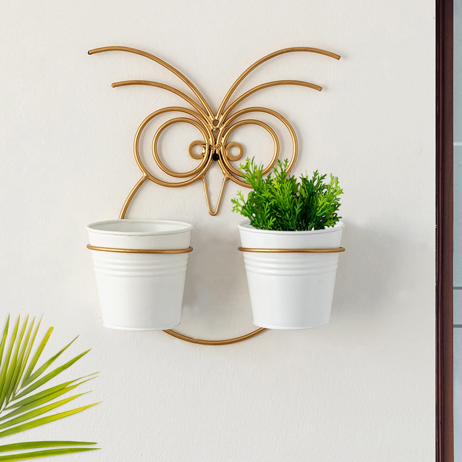 ExclusiveLane Owl Wall Planters for Living Room Balcony (Iron, Brass Finish, 12 Inch) | Wall Hanging Planter Pot Stand for Indoor Plants Wall Mounted Planters Wall Planter for Home Decoration (B0C4YMKF2D) Amazon Price History, Amazon Price Tracker