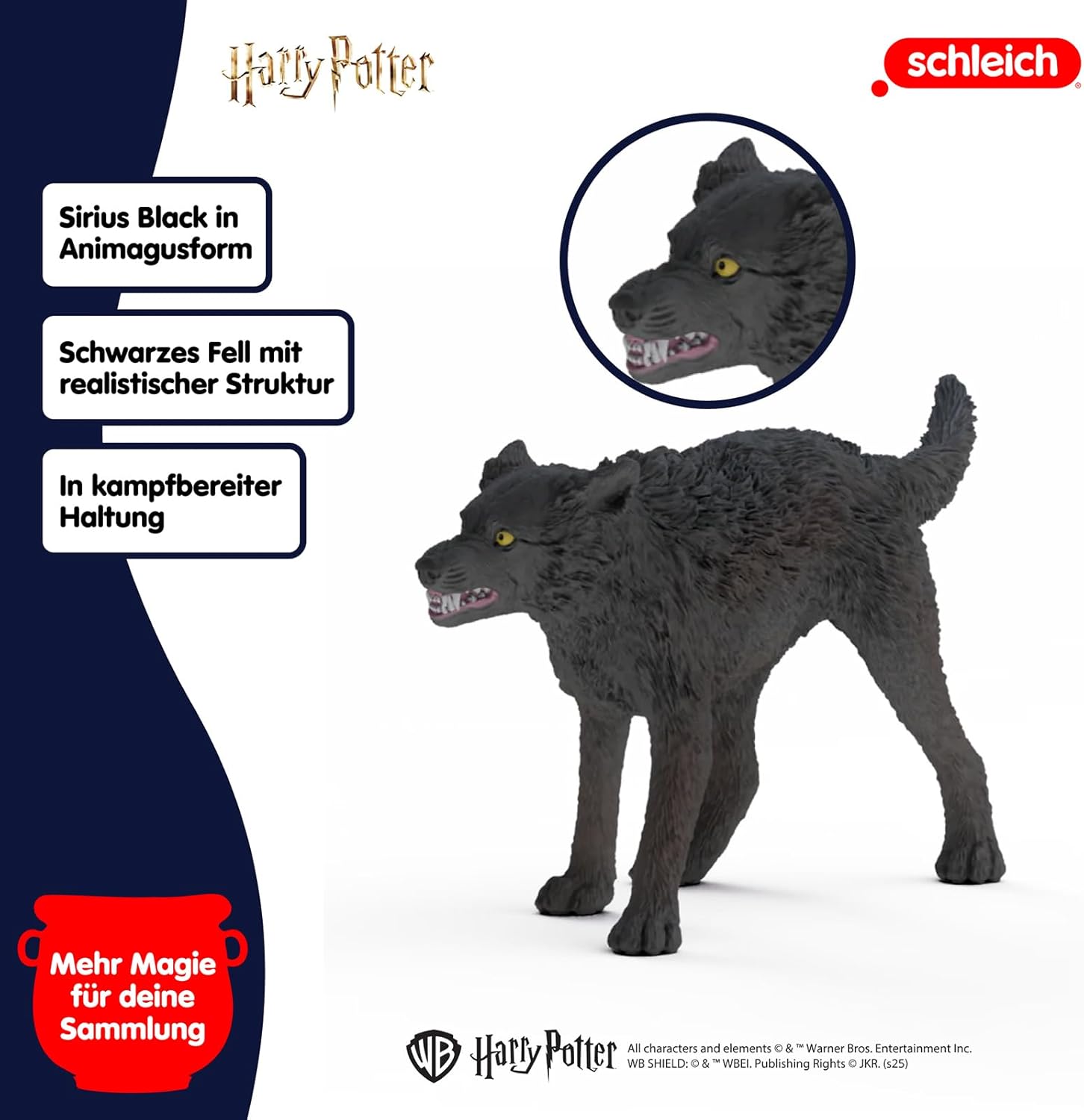 Schleich Harry Potter - Werewolf vs Animagus Playset - Collectable Sirius Black & Lupin Figures - Wizarding World Toys for Kids Ages 6+ | 14906