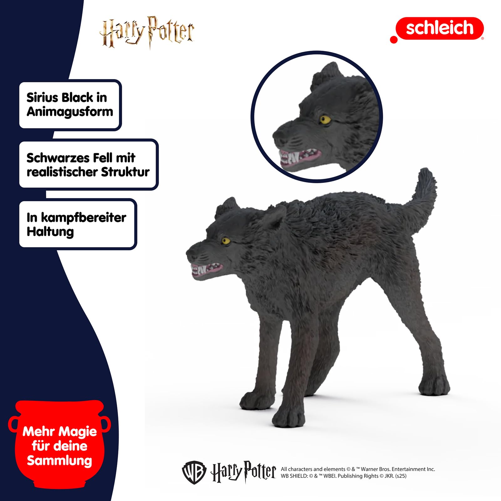 schleich Harry Potter | Lupo Mannaro vs. Animagus 14906 | Figura di Lupo Mannaro con Braccia mobili | Figure da Collezione o Decorazione | Idea Regalo per Bambini e Fan | Set da 2 Pezzi | dai 6 Anni