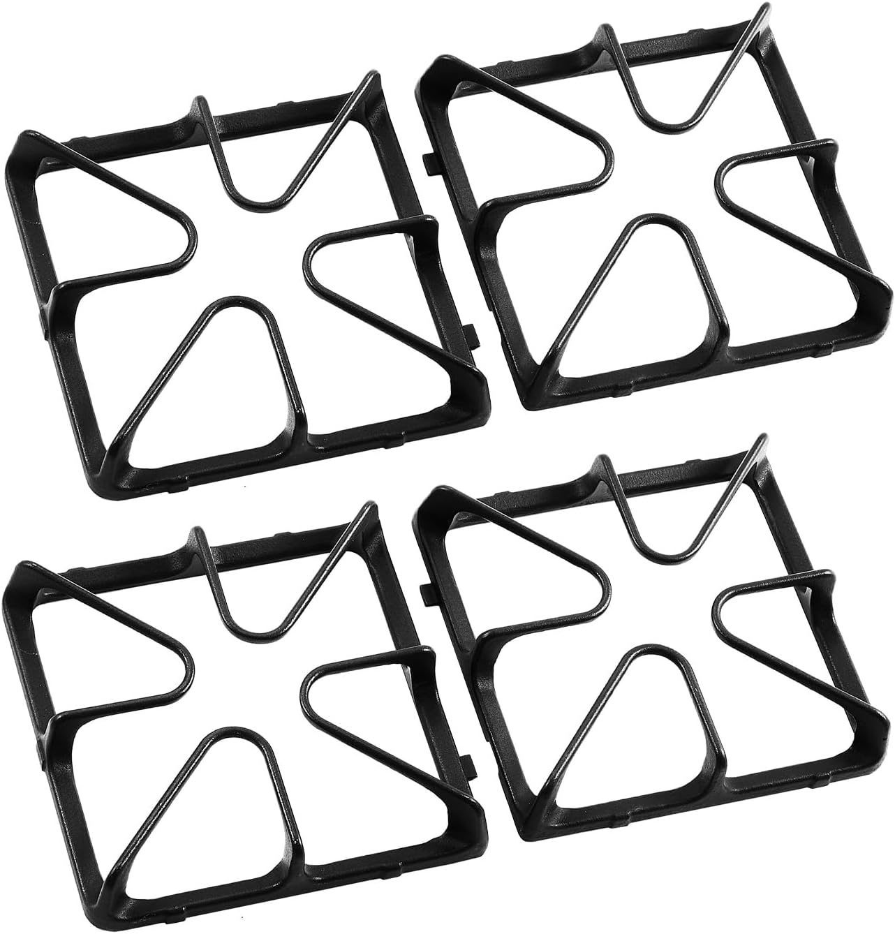 WB31K10034 Grates Replacement Parts for GE Stove Parts Range Burner Grate GE Cooktop Parts XL44 Cast Iron Surface Burner Grate Set General Electric Gas Range Parts Stove Top Grate Square Burner Rack