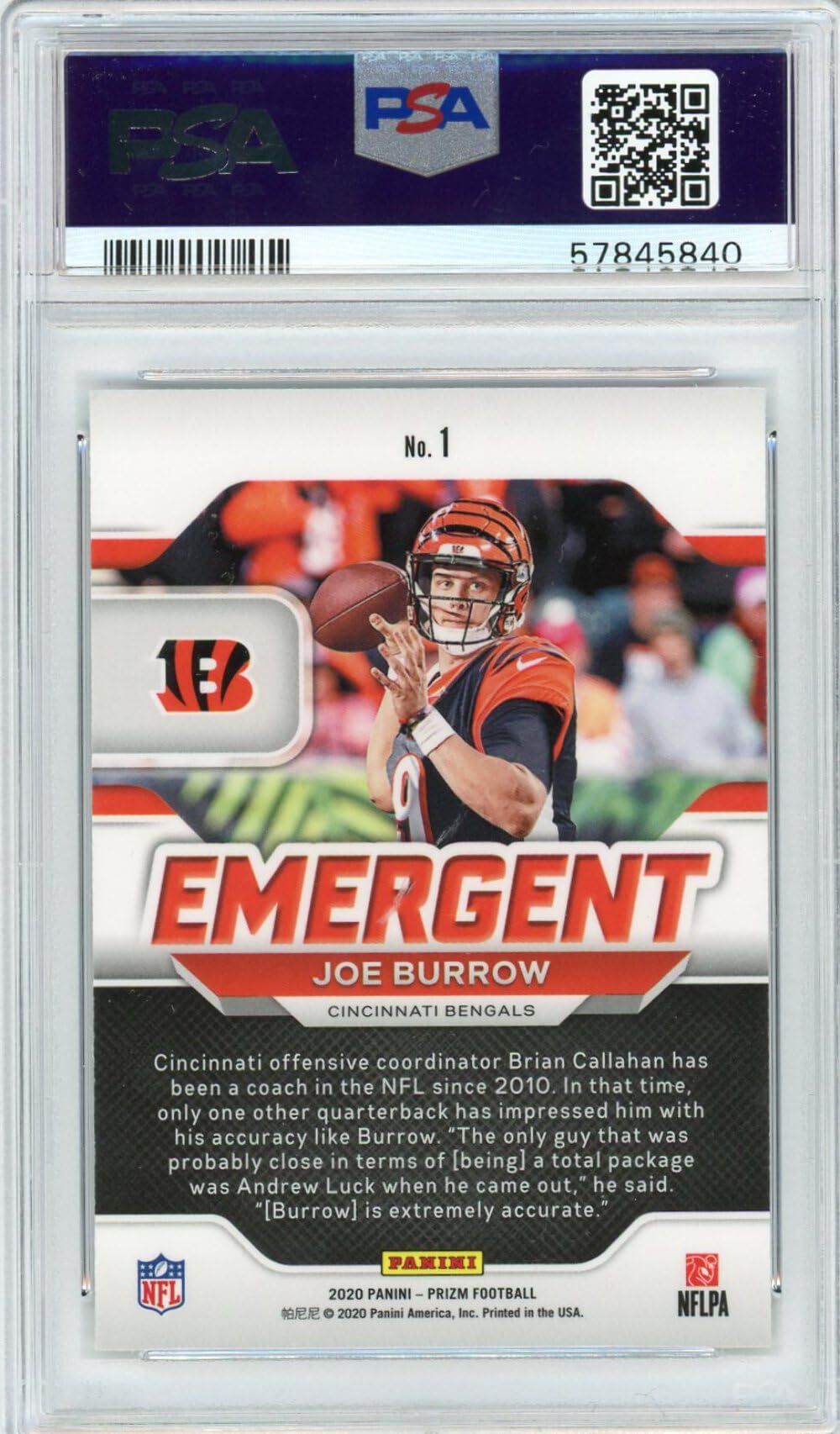 その他 Joe Burrow RC Auto panini 2020 Panini Score Joe Burrow Gold Zone Auto Autograph /50