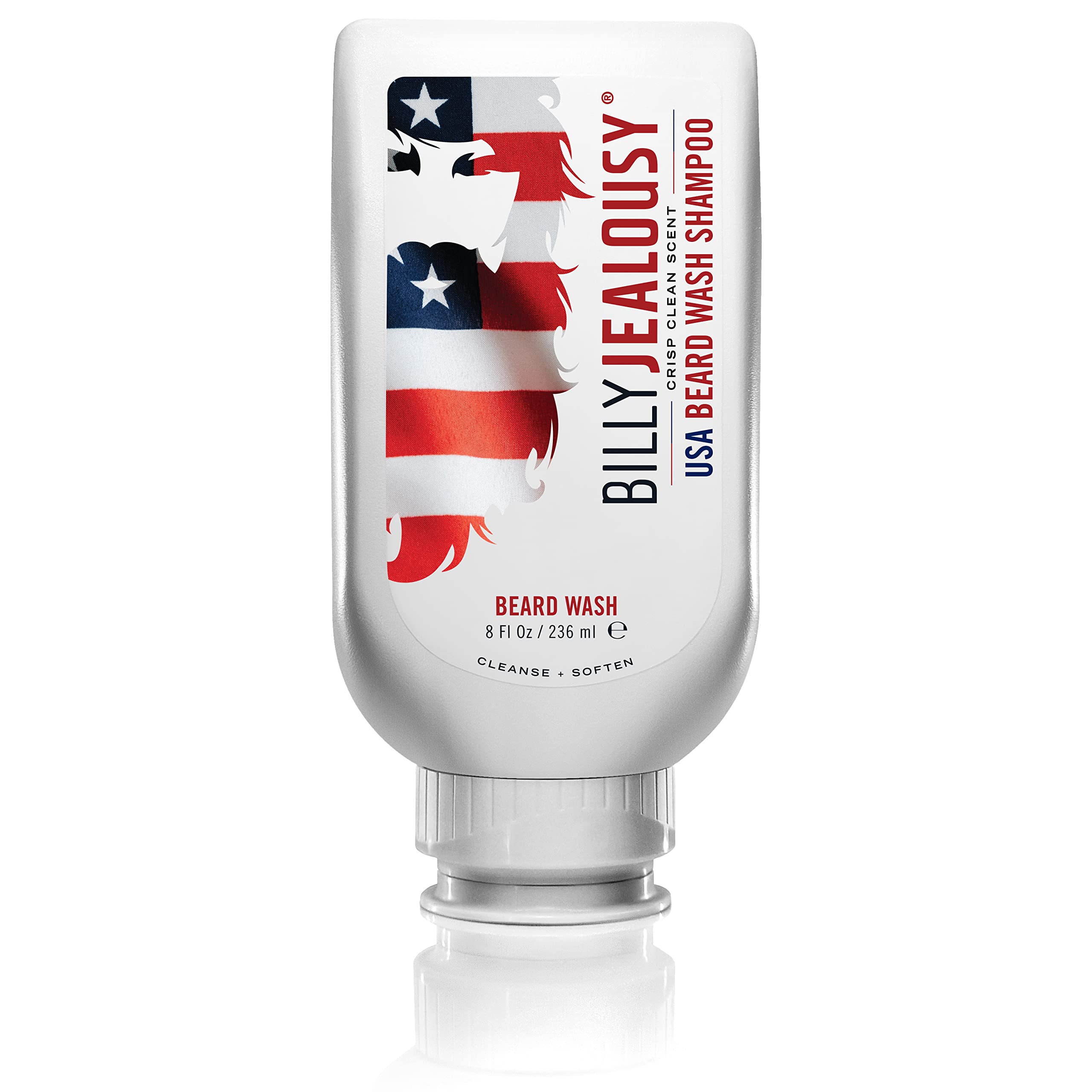 Billy Jealousy Beard Wash for Smooth, Manageable & Frizz-free Facial Hair, Beard Care Enriched with Hydrating Aloe & Strengthening & Conditioning Green Tea Extract