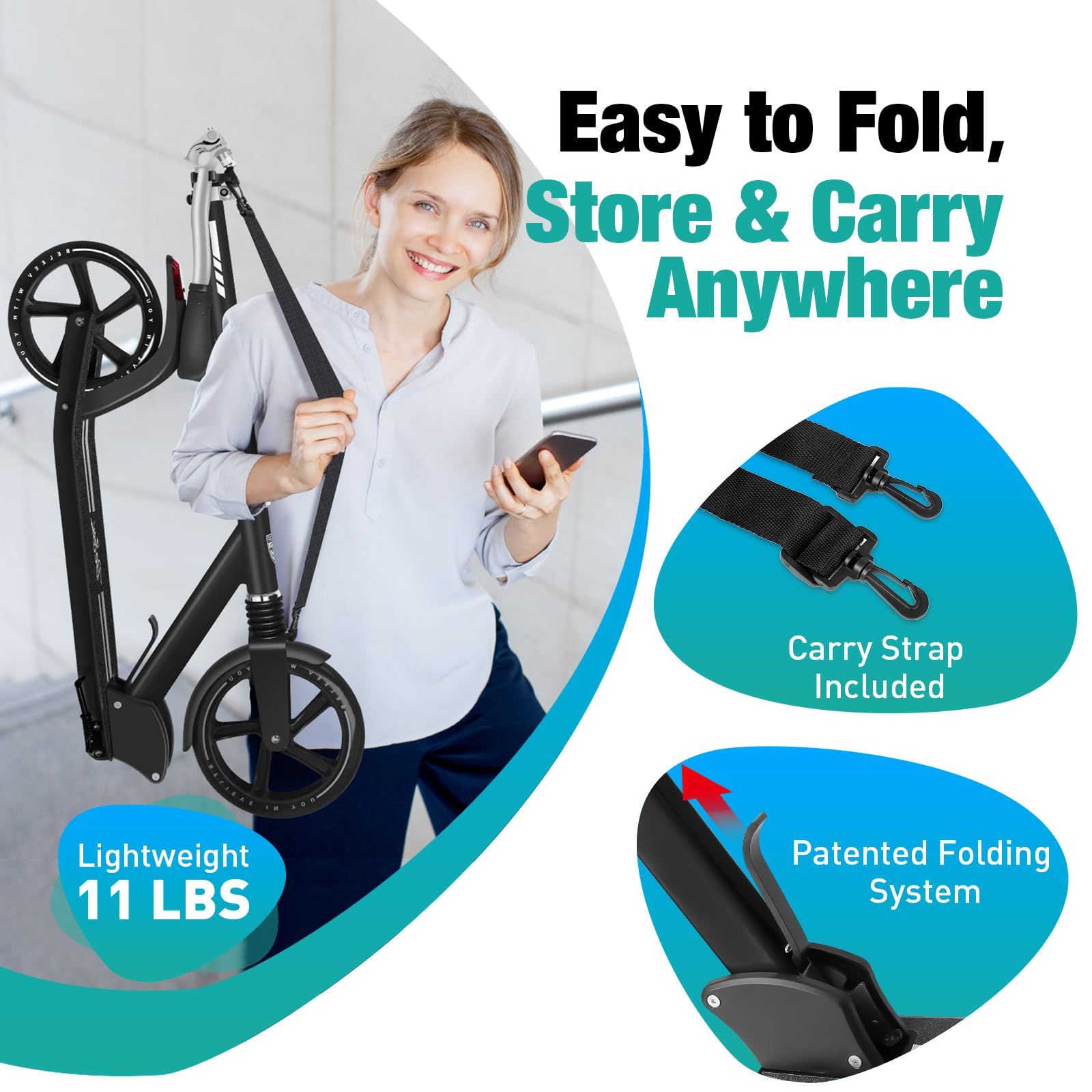 Patin Del Diablo Niño BELEEV V5 Scooters Para Niños De Años En