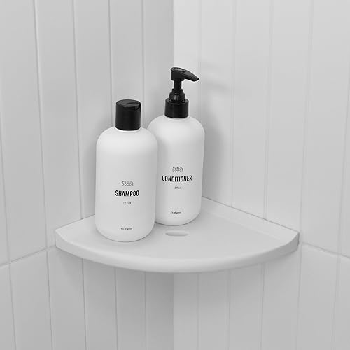 Miniatura 2 de Questech Decor - Estante esquinero de ducha, estante esquinero de ducha para paredes de ducha con azulejos, almacenamiento de baño, organizador de