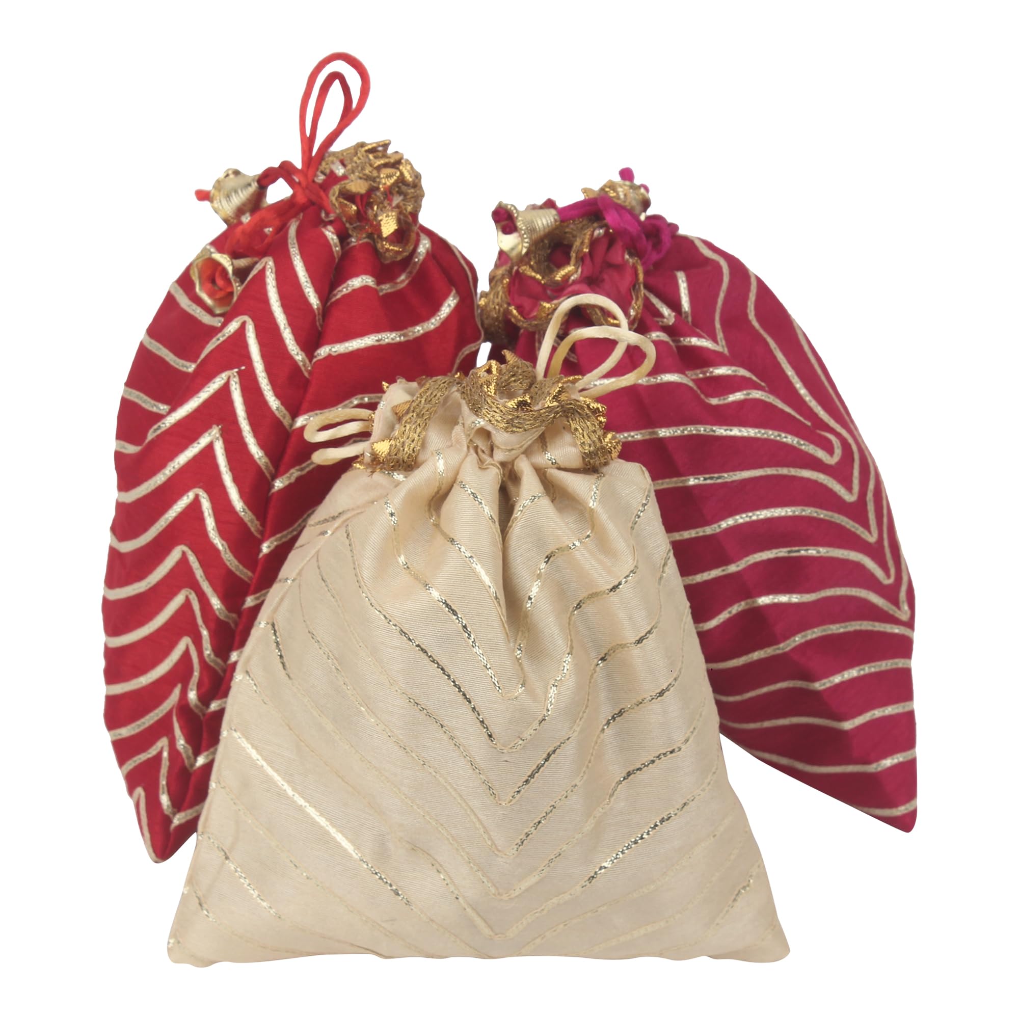 WS Wrap Shap New Wave Leheriya Potli Batwa Bag for Shagun, Return Gifts, Favours, Prashad, Wedding (25) (B0CVKWR1RG) Amazon Price History, Amazon Price Tracker