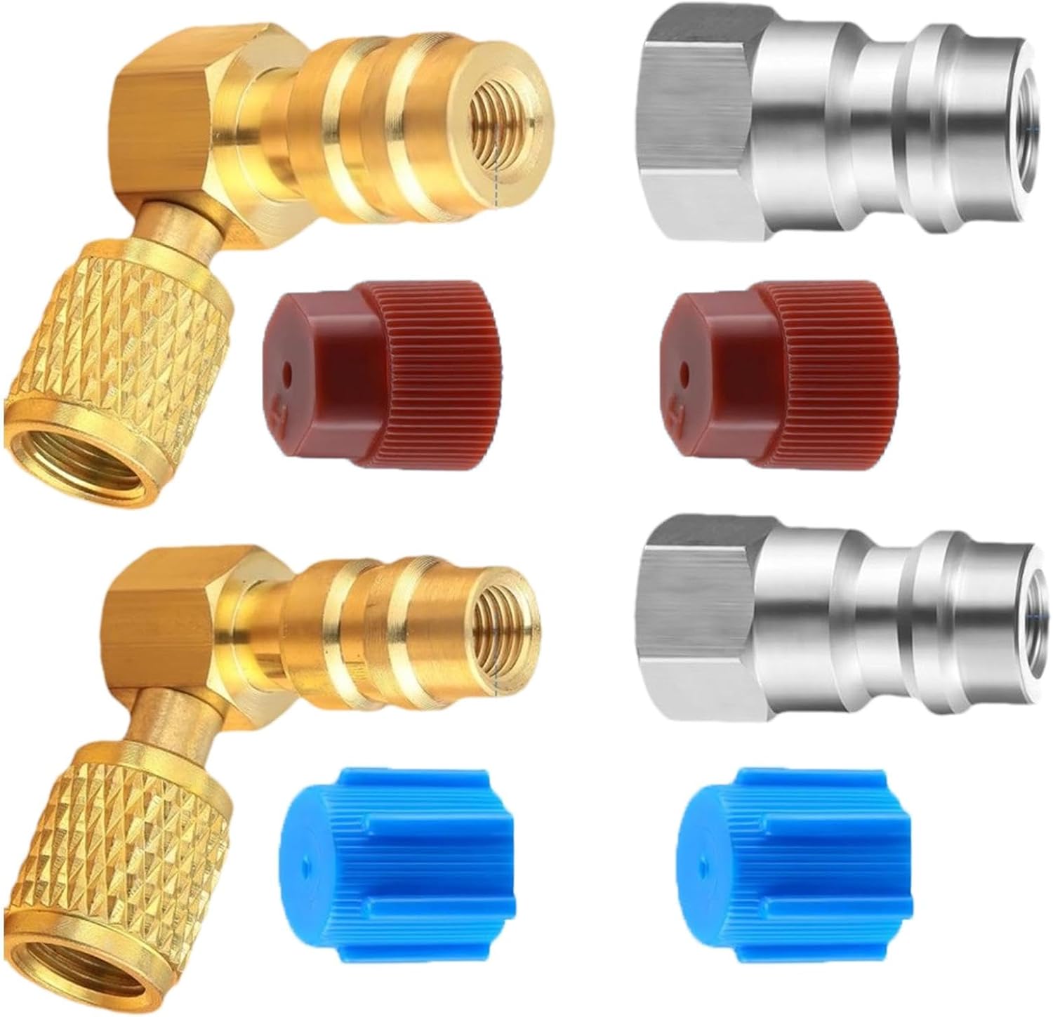 Amazon Dtharen AC R134A アダプターキット、エアカプラー & プラグキット,R134A AC継手変換アダプターキット