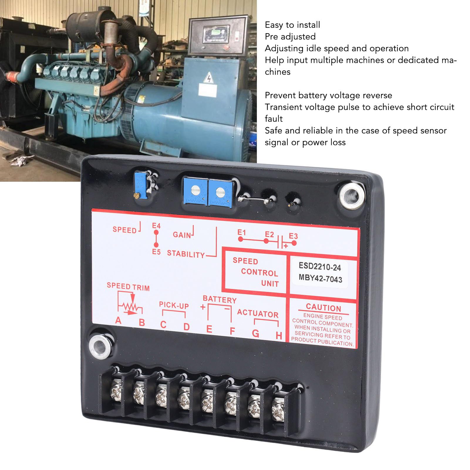 Elektroniczny regulator silnika ZenithAur z zasilaniem 12 V/24 V DC i zakresem prędkości 1–7,5 kHz, tablica kontroli prędkości generatora do regulacji silnika