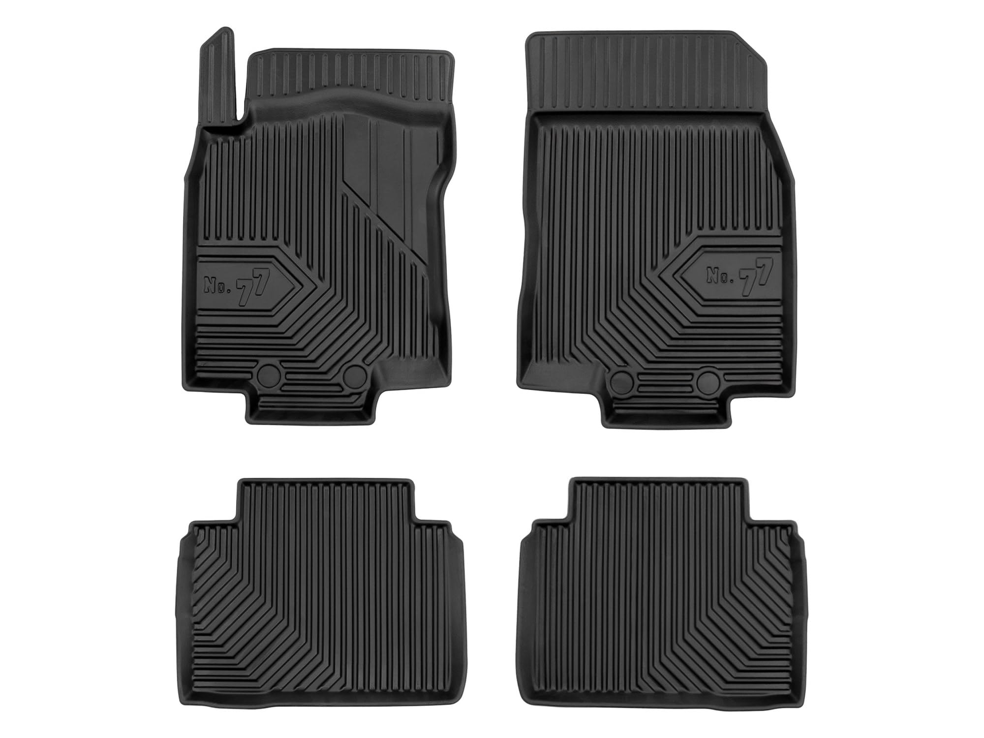 Dywaniki 3D TPE kompatybilne z Nissan Rogue II (2017-2020), komplet, NO77