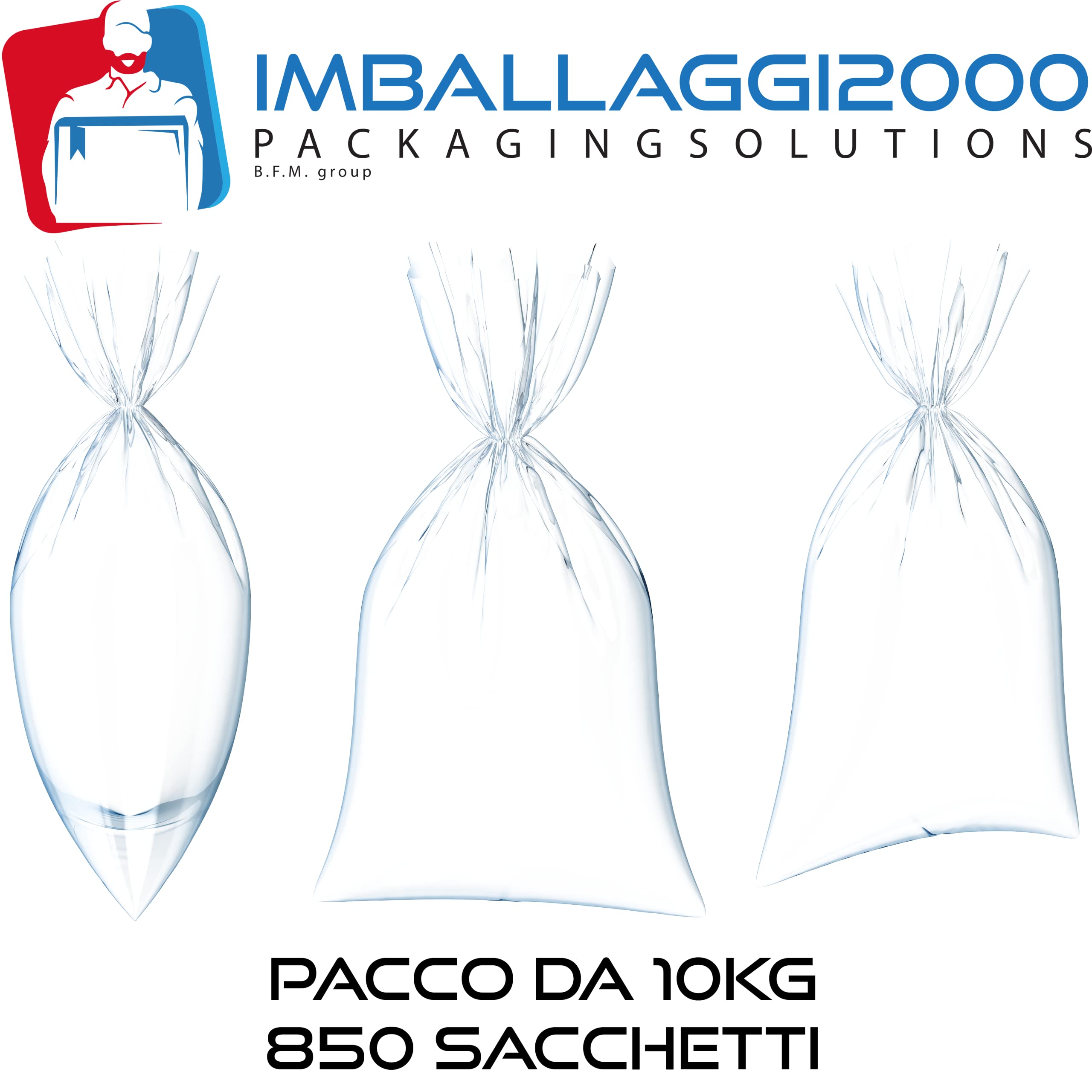 Bancale Plastica Sacchetti In Polietilene Trasparente Per Alimenti - Per Congelatore, Conservazione, Sandwich, Sicuri, Vari Spessori Buste Plastica Food Grade - Foto 11