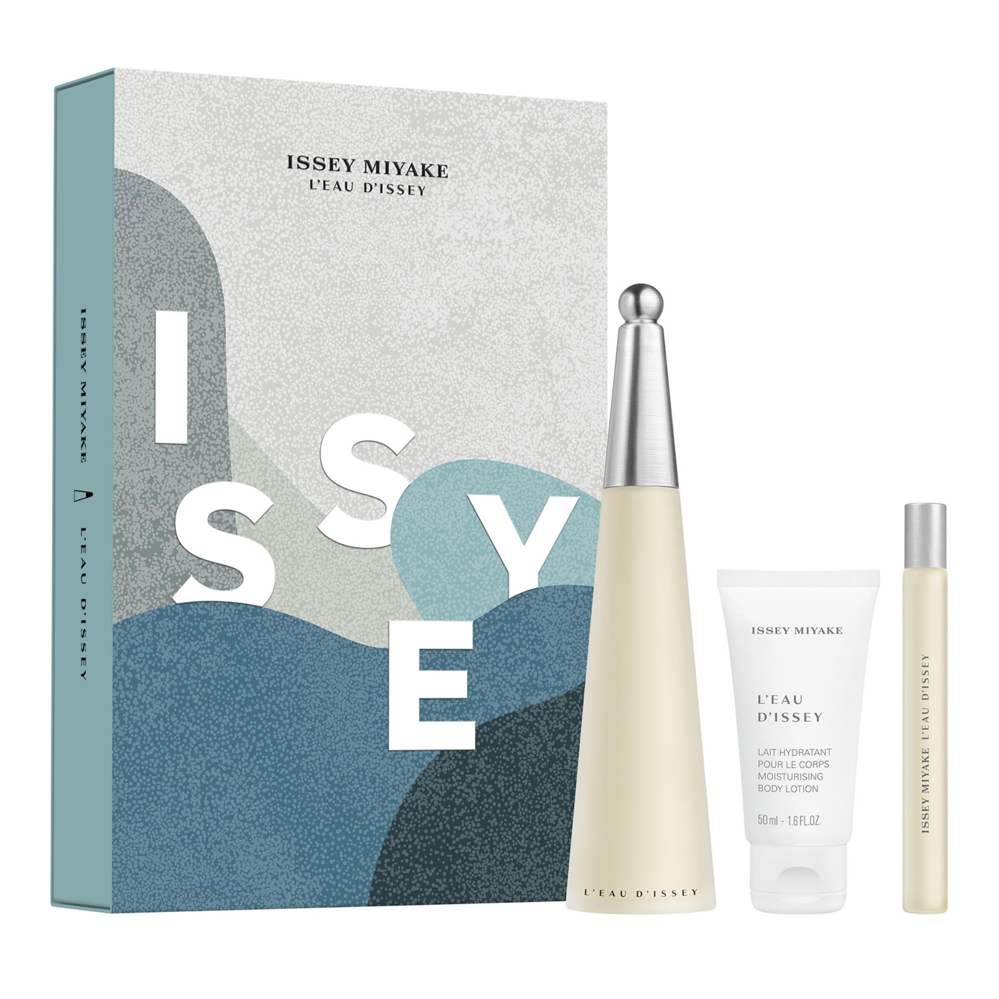 Issey Miyake L'Eau d'Issey Eau de Toilette Holiday Fragrance Set for Women - Includes Eau de Toilette (100 mL), Moisturizing Body Lotion (50 mL) & Eau de Toilette Purse Spray (10 mL)